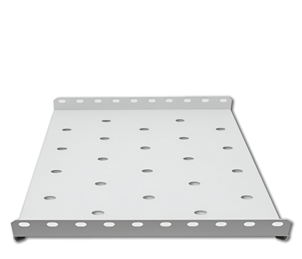 Qoltec Półka do szafy RACK stała  490x250  szara - 1329973 - zdjęcie